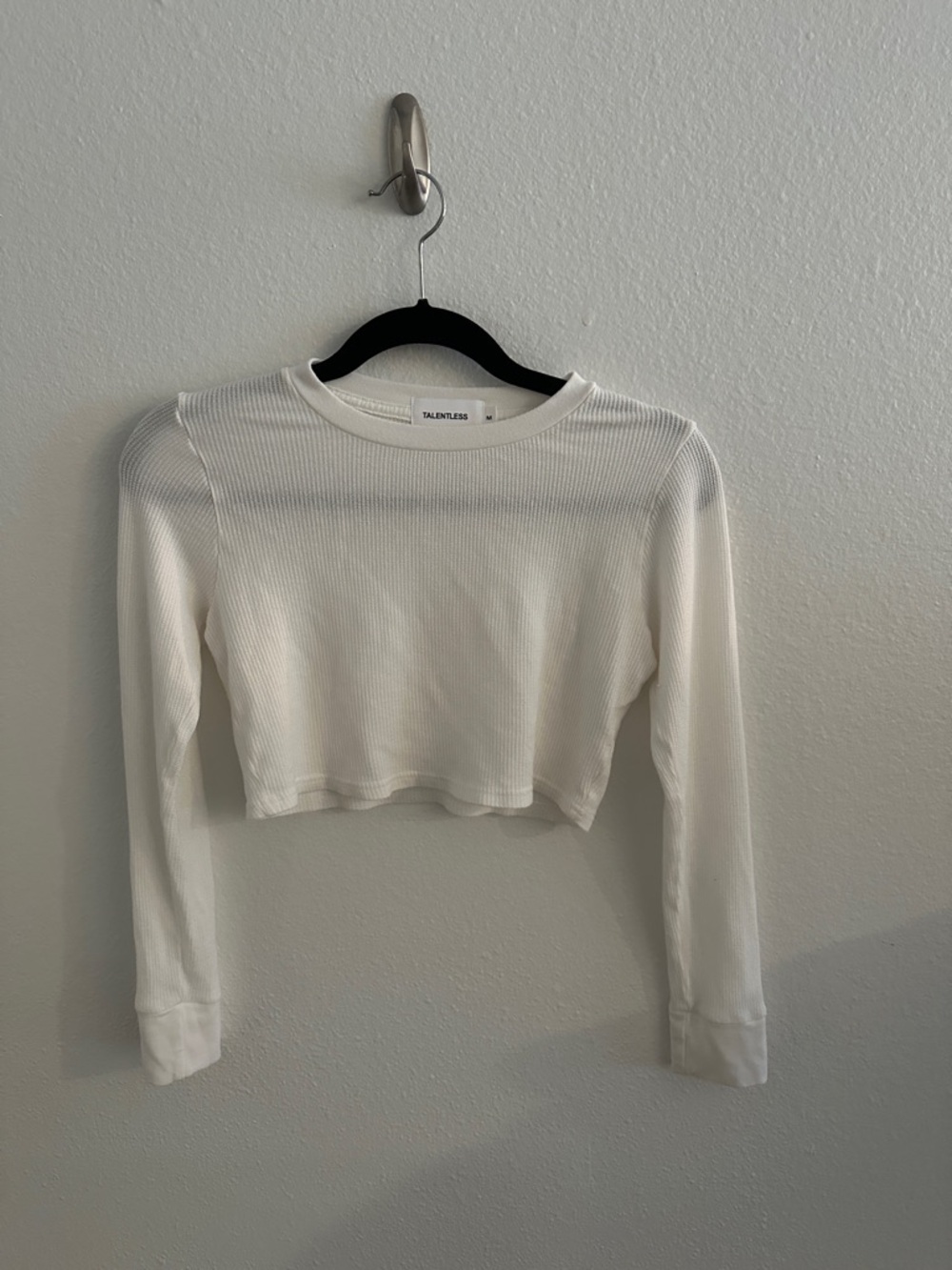 Talentless Waffle Crop Top